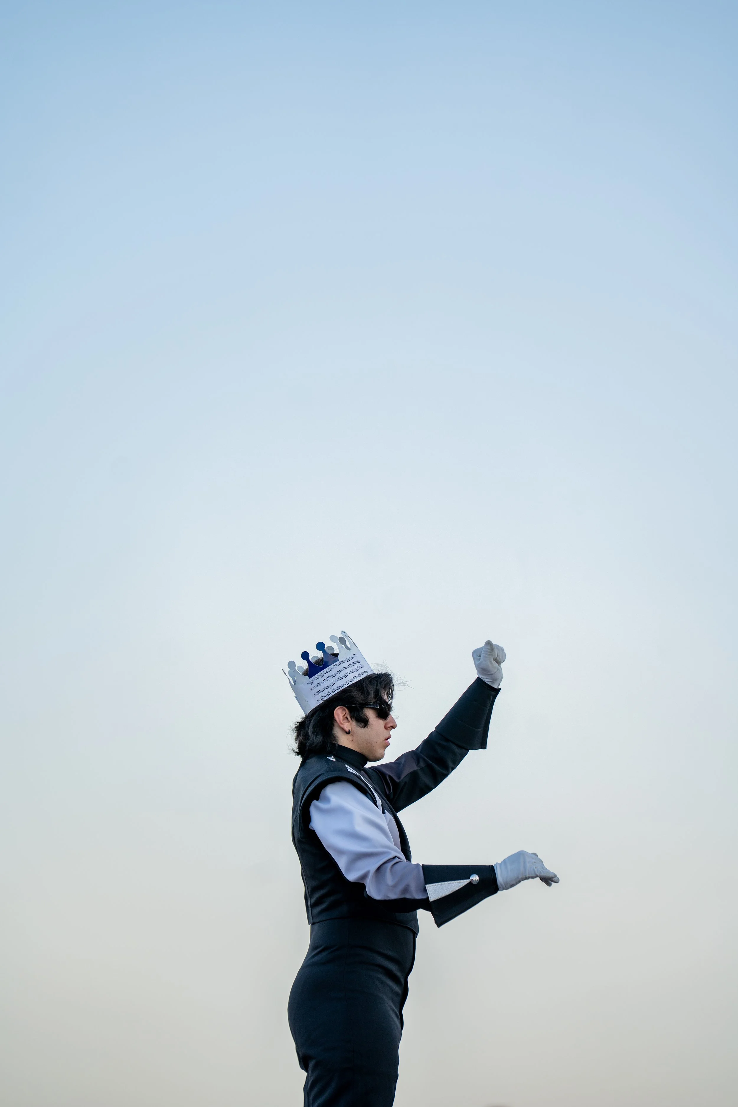 The band preforms during a football game between Shadow Ridge and Simi Valley at Shadow Ridge High School in Las Vegas Aug. 29, 2025. The Shadow Ridge Mustangs, ranked No. 4 in the 5A desert league, defeated Simi Valley 41–40.