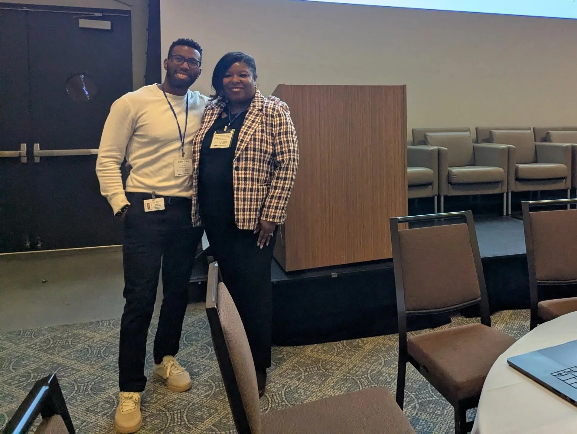 Introducing the Keynote speaker, Dr. Michelle Jones London at BRI Neuro Day