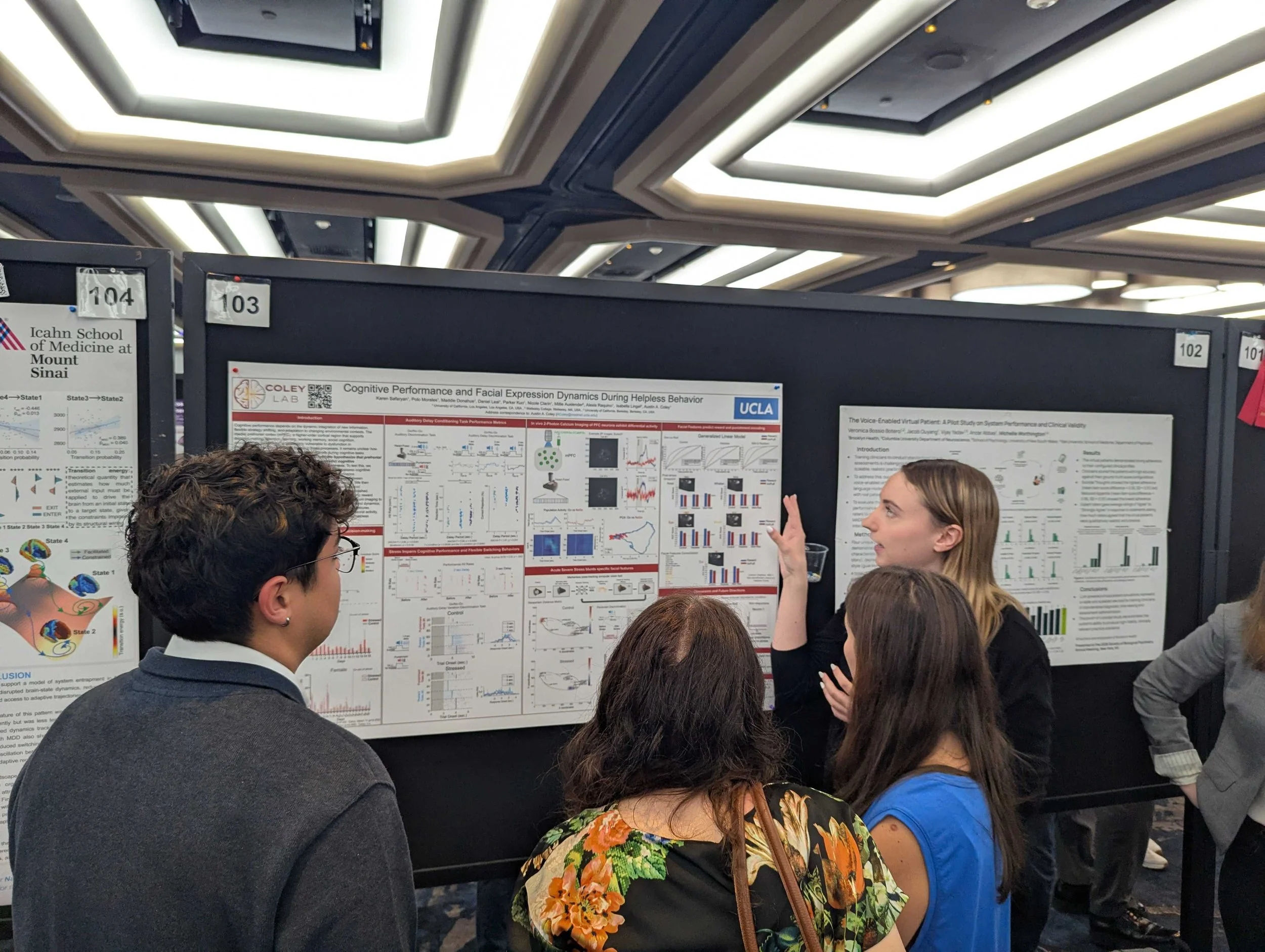 Maddie presents poster at SOBP