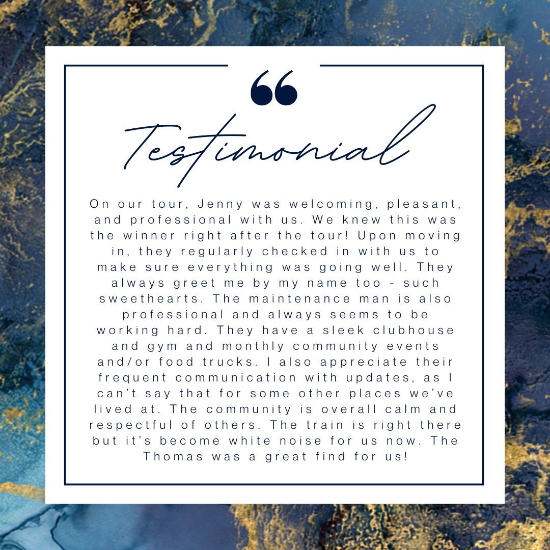 Another amazing review from our residents! 💖 We appreciate any and all feedback.

#thethomas #614living #614apartments #columbusliving #columbusapartments #luxuryliving #fivestars