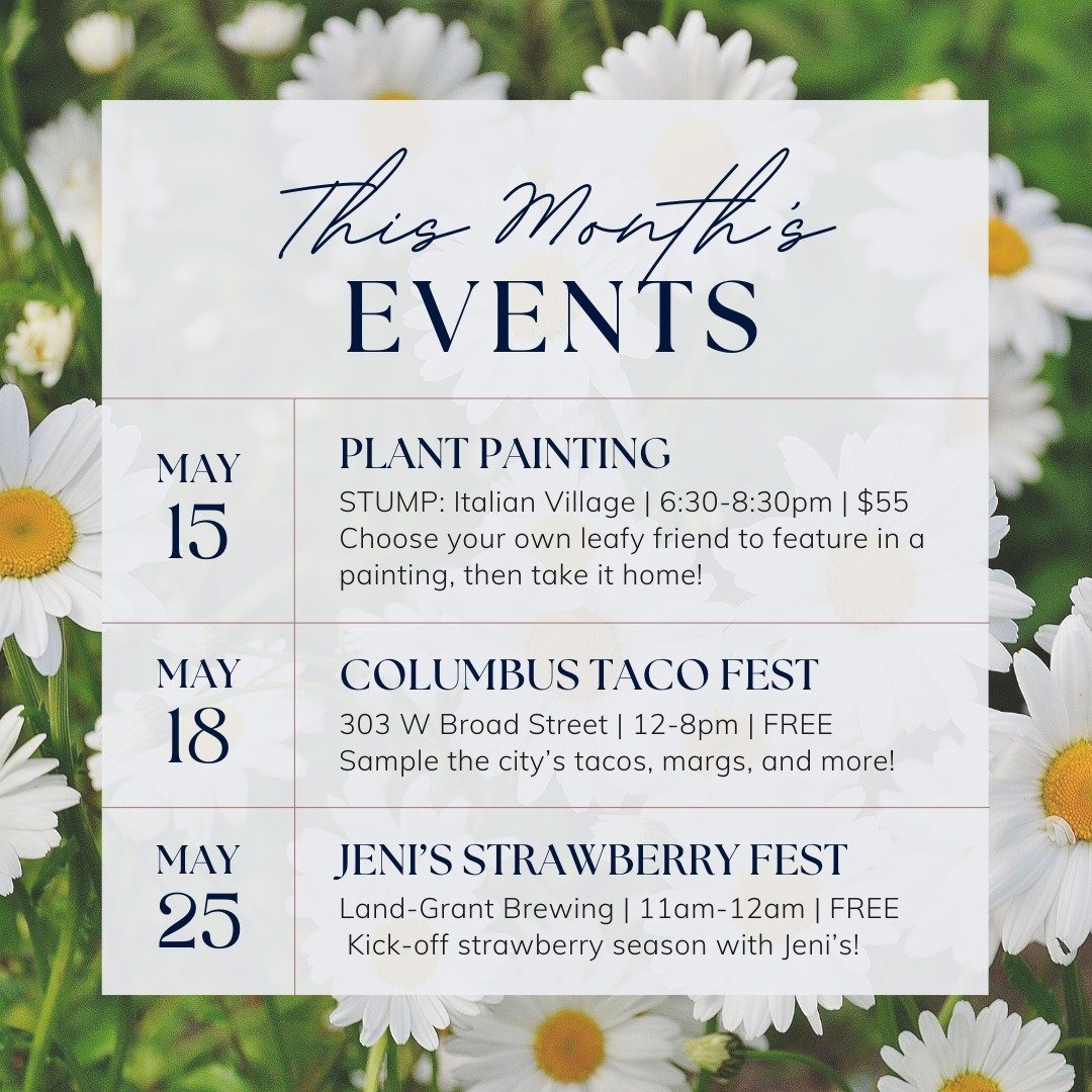 There are so many fun events around Columbus this month! Here are just a few to get you started!

#thethomas #614living #614apartments #columbusliving #columbusapartments #614events