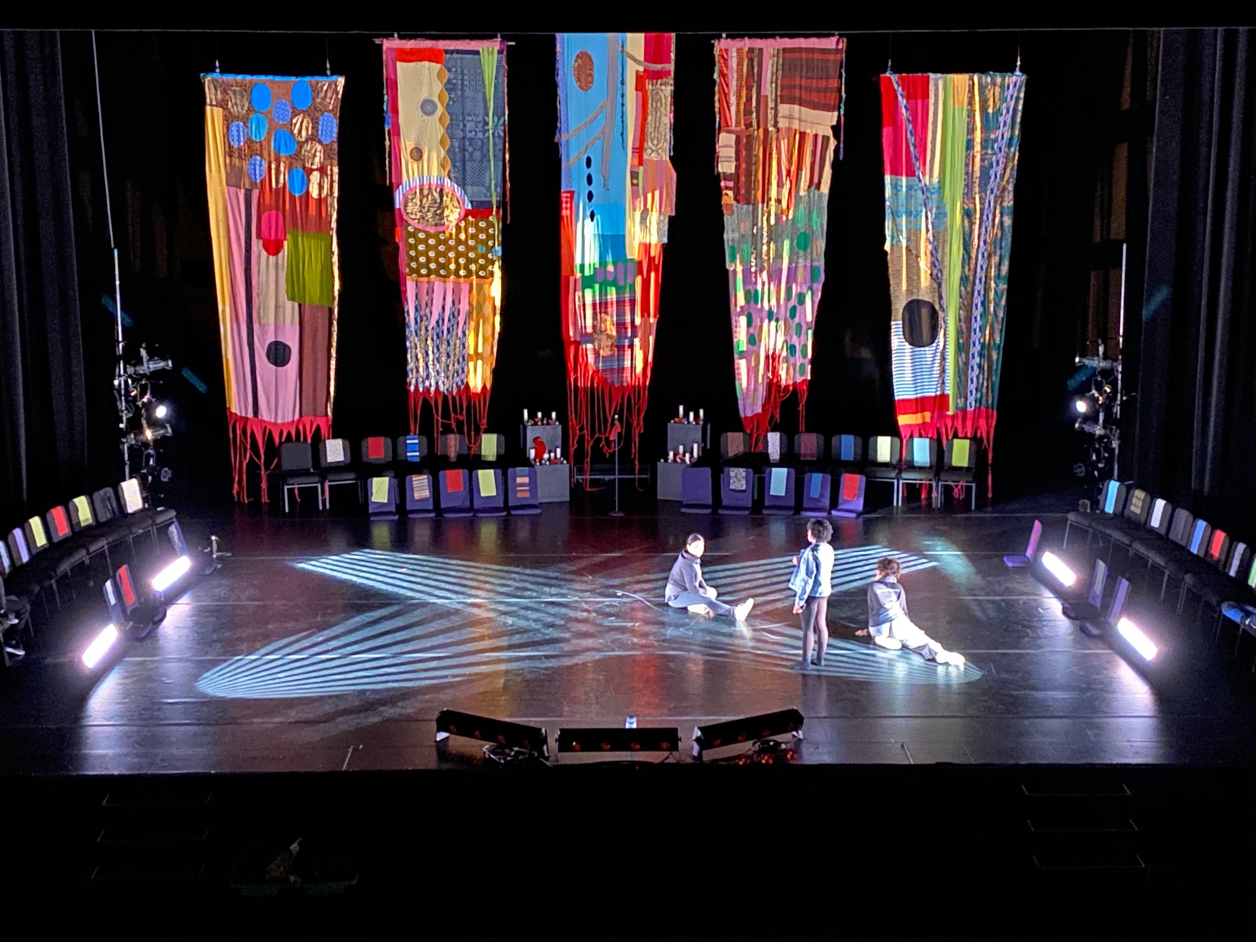 Fabric Hangings created by Emily Orling for JOYus JUSTus