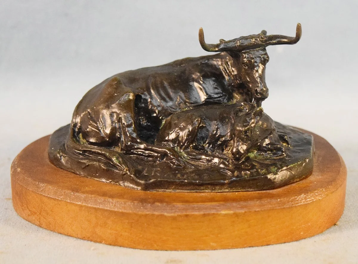 Scriver, Bob, bronze, Range Momma, #107/200, 1975, 6" x 4" x 3", wood base