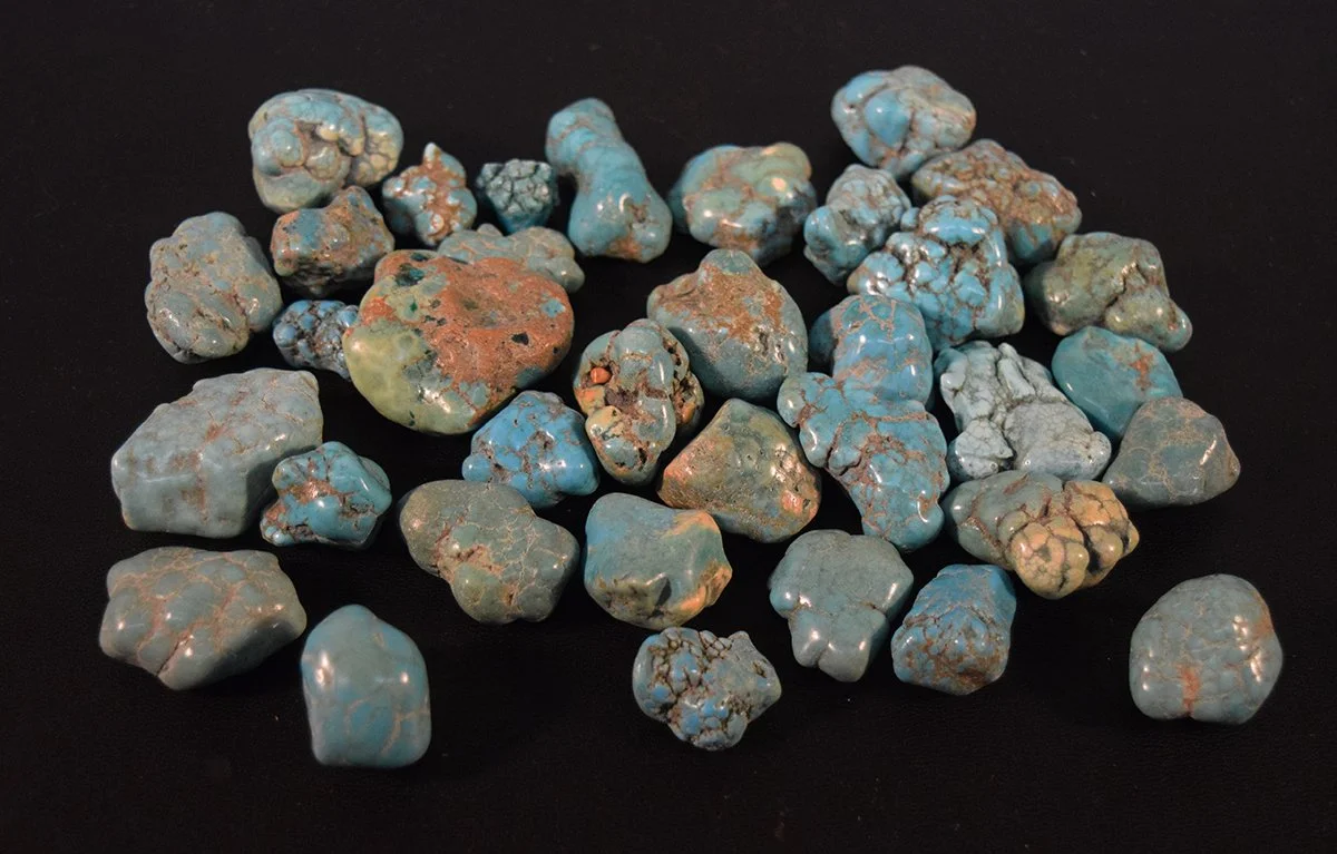 Blue Howlite turqoise nuggets, about 1 lb.