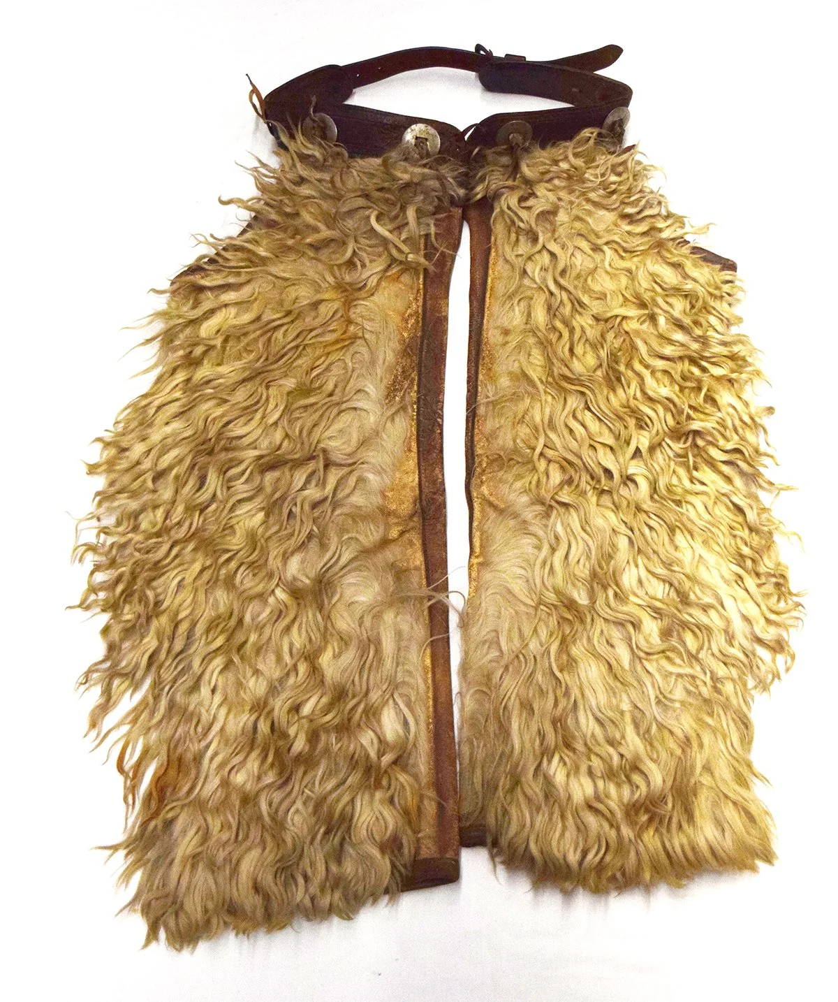 Al Furstnow, Miles City, MT white woolie chaps, very good condition
