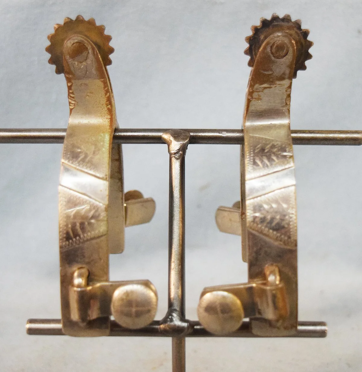 Crockett silver mounted spurs
