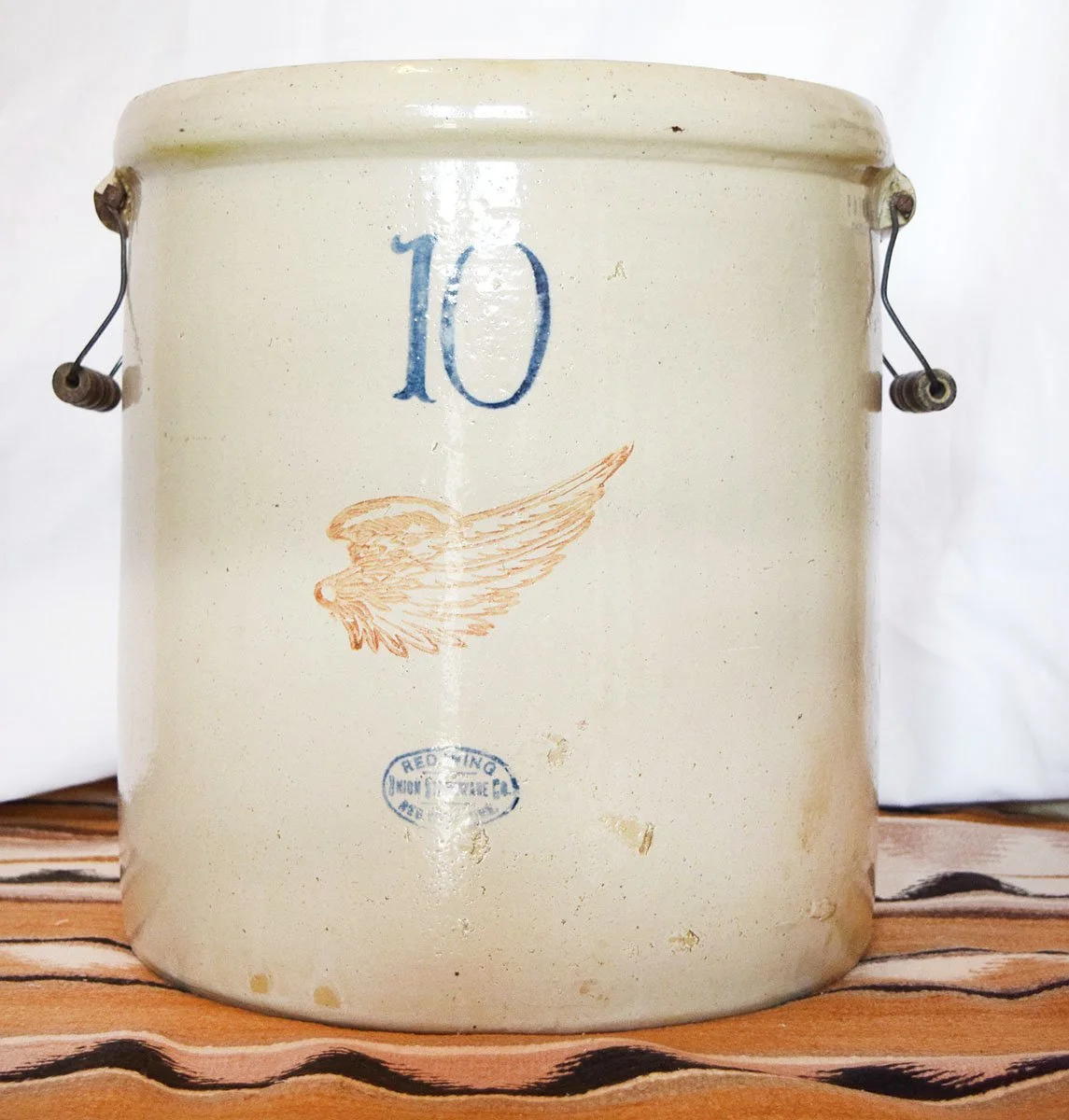 Redwing 10 gal, wire handles intact, large wing
