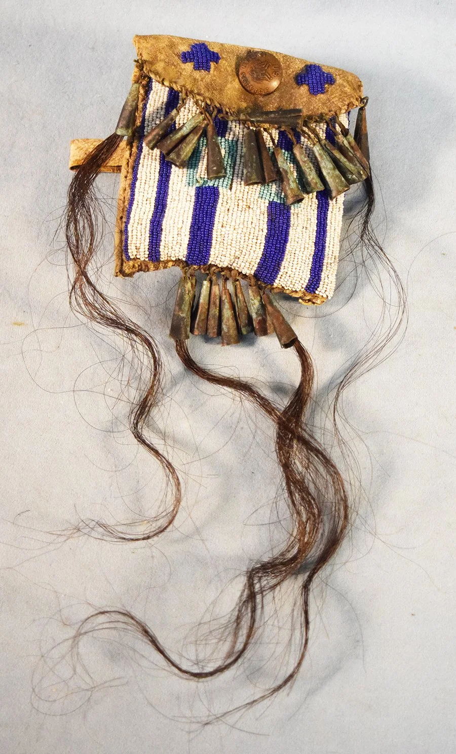 Strike A Light bag, 5"t x 4.5"w, beaded