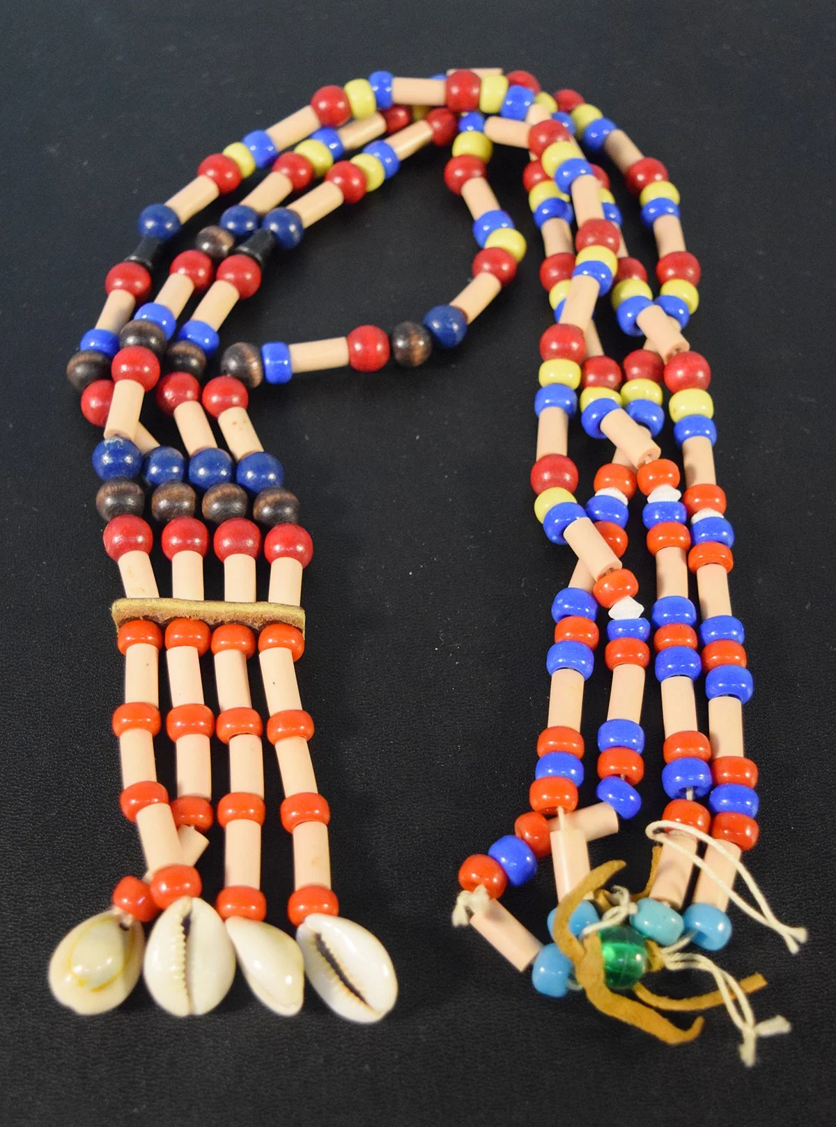 Large trade bead necklace, 21"
