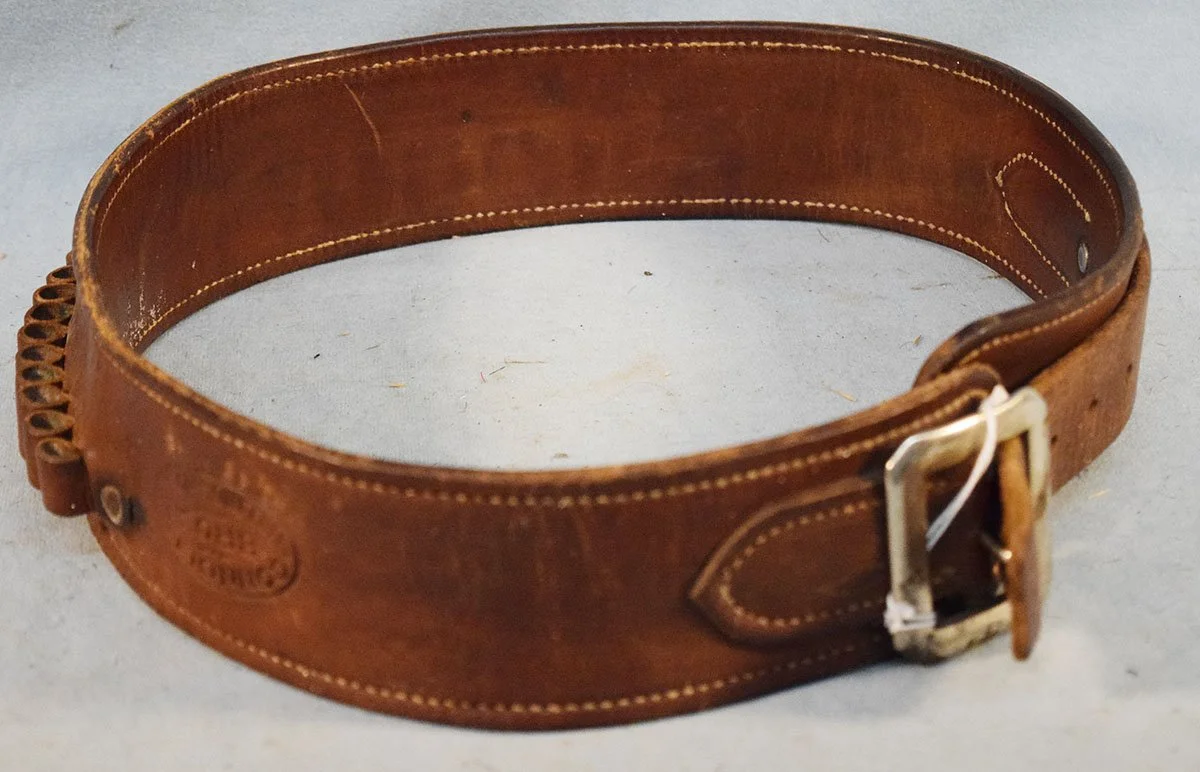 Connolly Brothers, Billings, MT, leather cartridge belt, 36", 1919-1929
