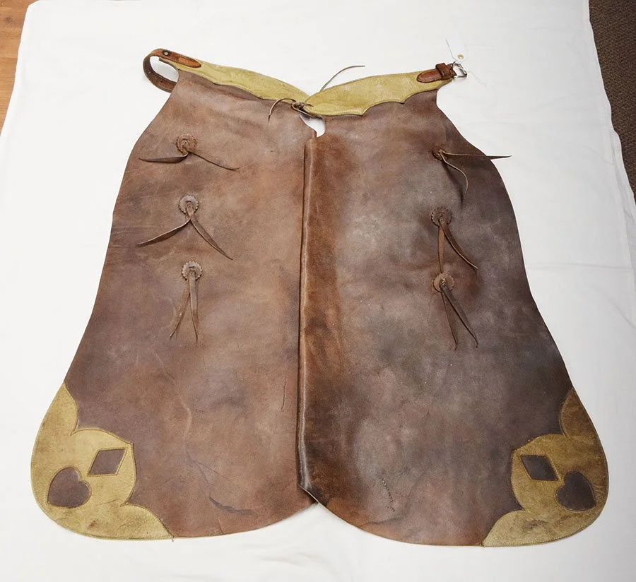 Gary Johnson, Dillon, MT, batwing chaps, 28"
