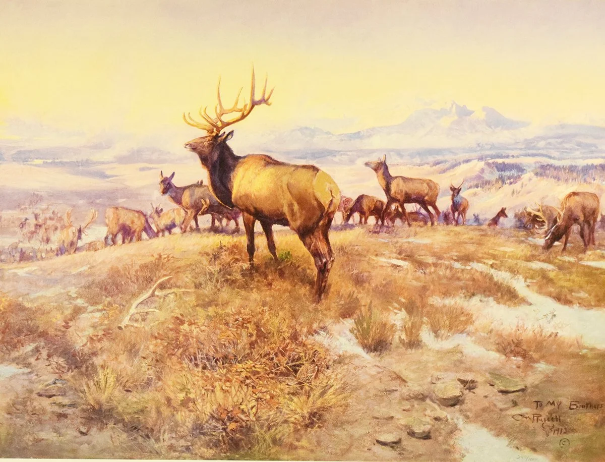 Russell, C.M., limited edition print, The Exalted Ruler, 245/1000, framed
