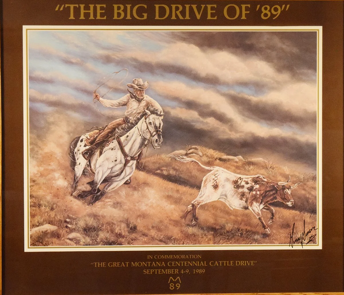 Genova, Ginny, print, The Big Drive of '89, 28" x 32", framed, signed lower right, includes (1) bottle fot The Big Drive of '89 Coca-Cola Classic
