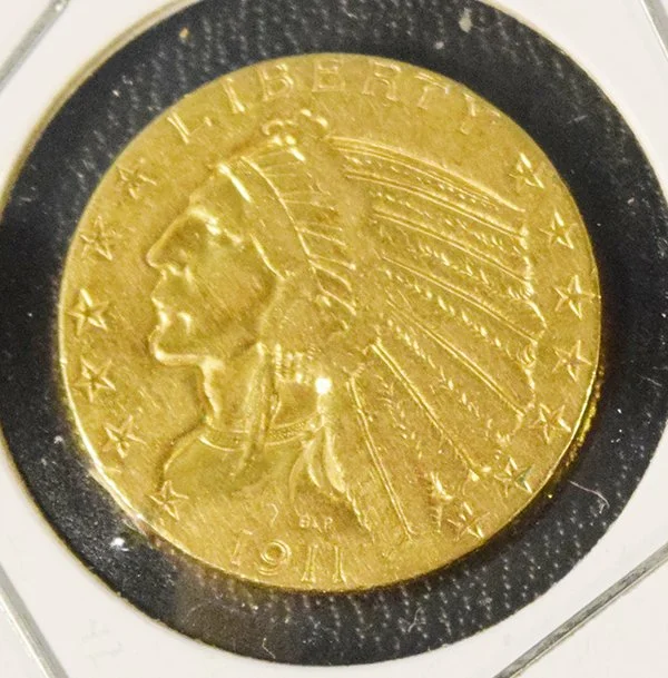 1911 $5 Indian Head