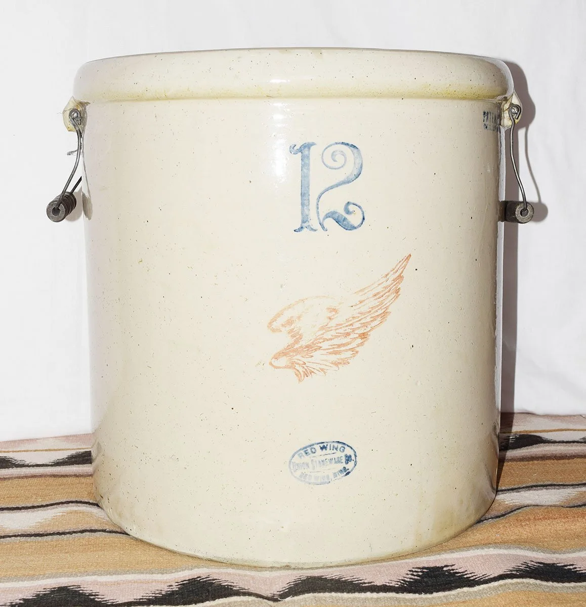 Redwing 12 gal, wire handles intact, large wing
