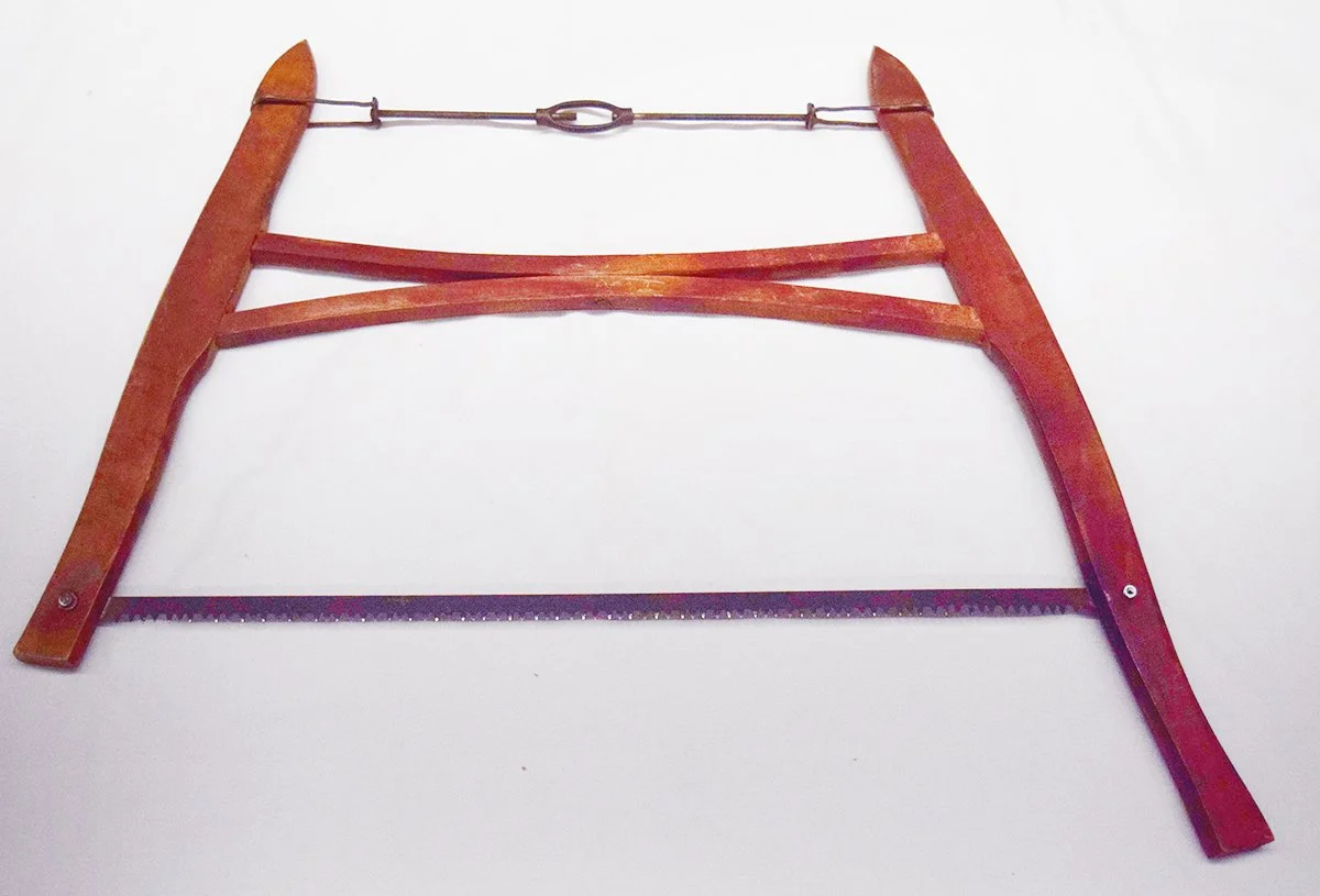 Vintage 2-person cross cut bow saw