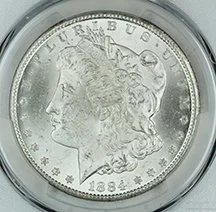 1884 CC Morgan, PCGS  MS63  