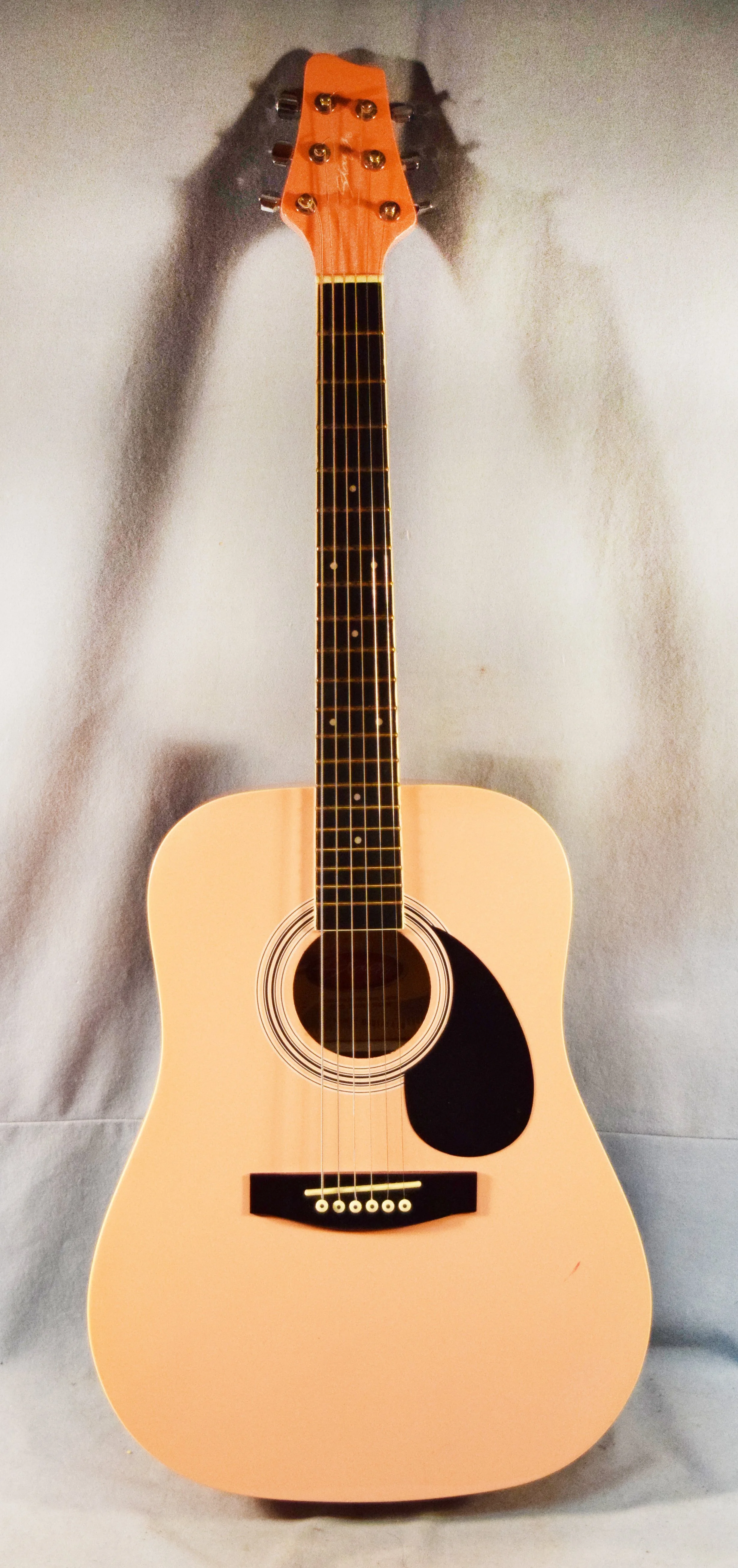 Stagg handmade western guitar, pink, Model SW201 3/4 PK, Serial # 0801-1016