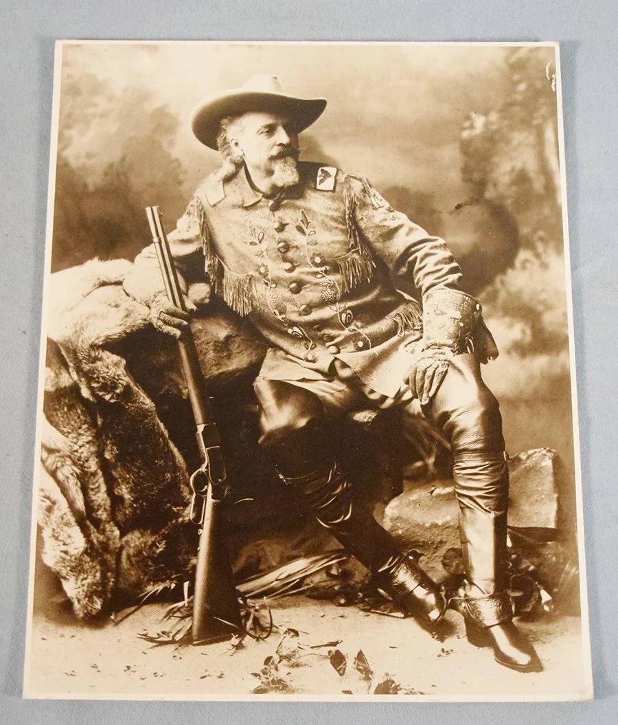 Buffalo Bill portrait photo print, 11" x 14", taken in London, England