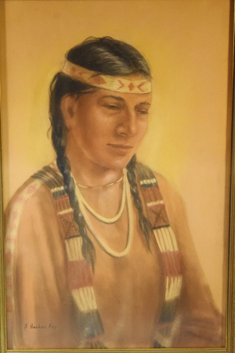 Hooker Fay, Arleen, pastel, Indian Woman, 19" x 13", framed