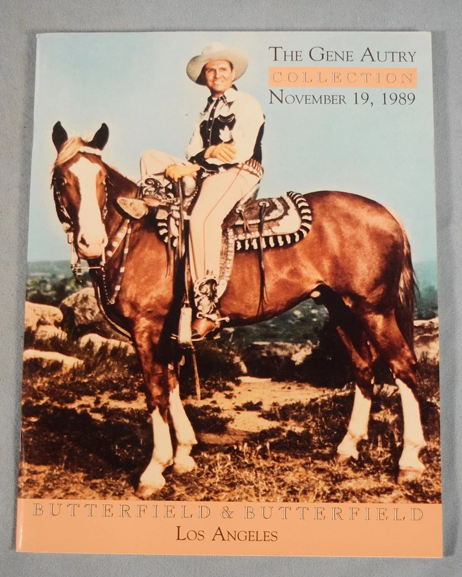 Gene Autry Auction catalog, 1989