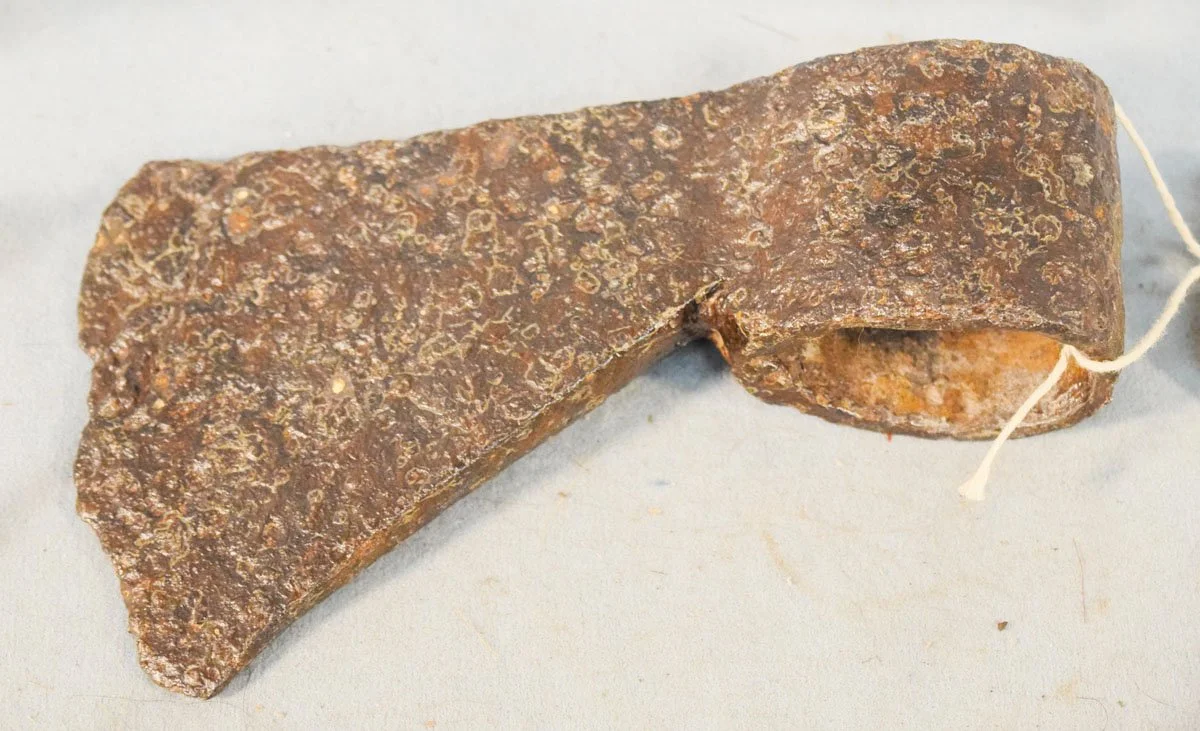 Northwest Trading Co. trade axe, ca. 1700 -1800, 7" head, shows pitting
