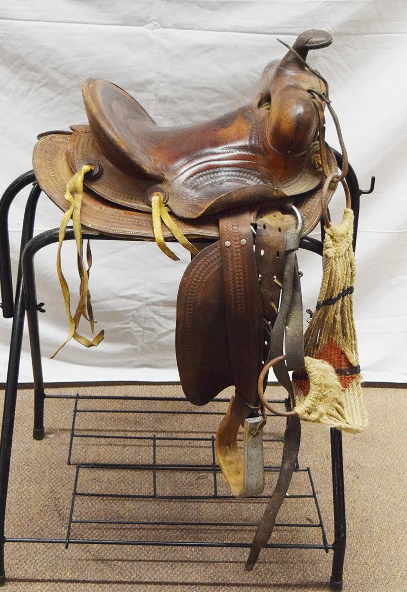 Harpham Bros. kids' 12" saddle, fancy tooled
