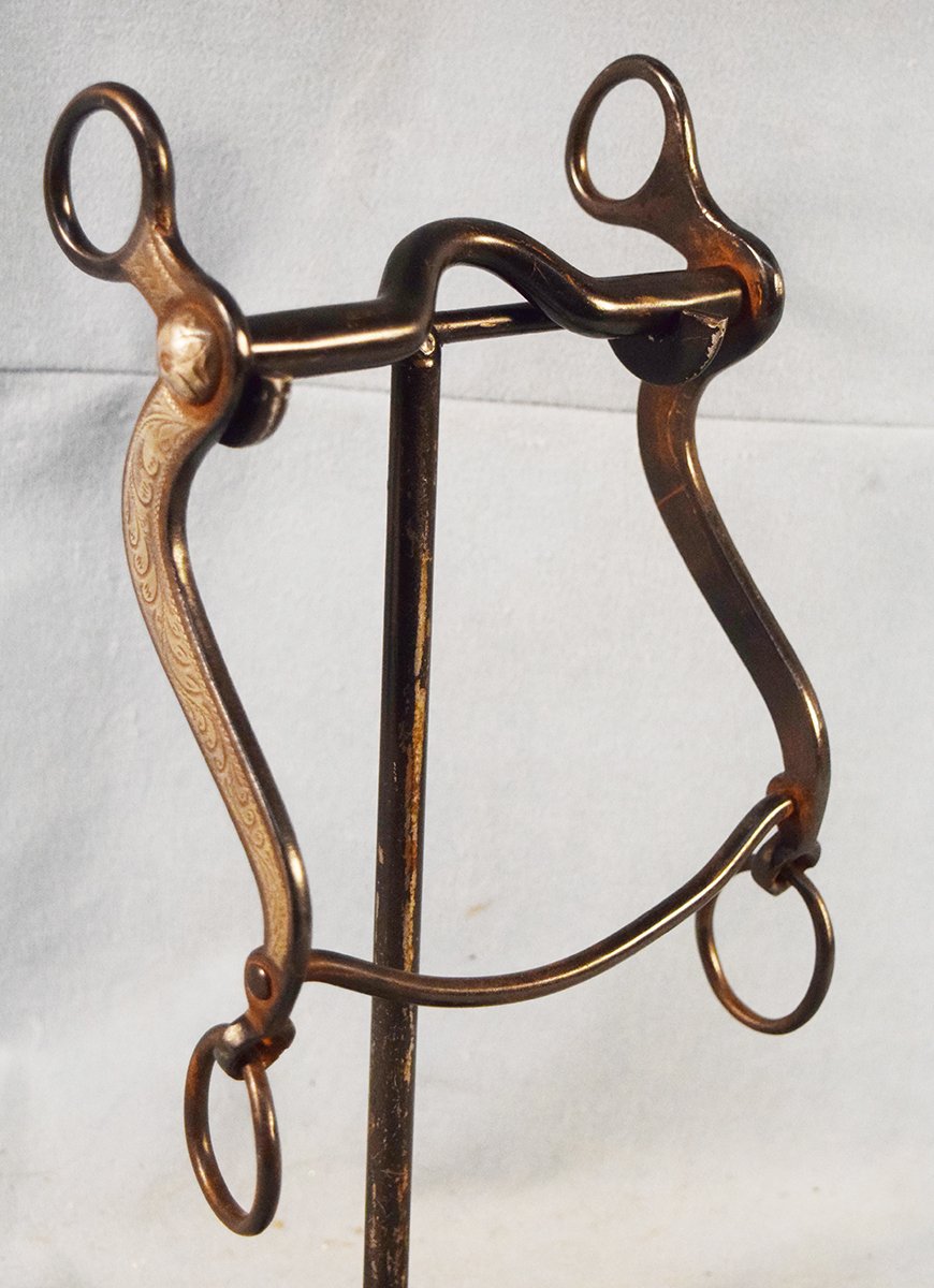 August Buermann silver inlaid bit,unmarked
