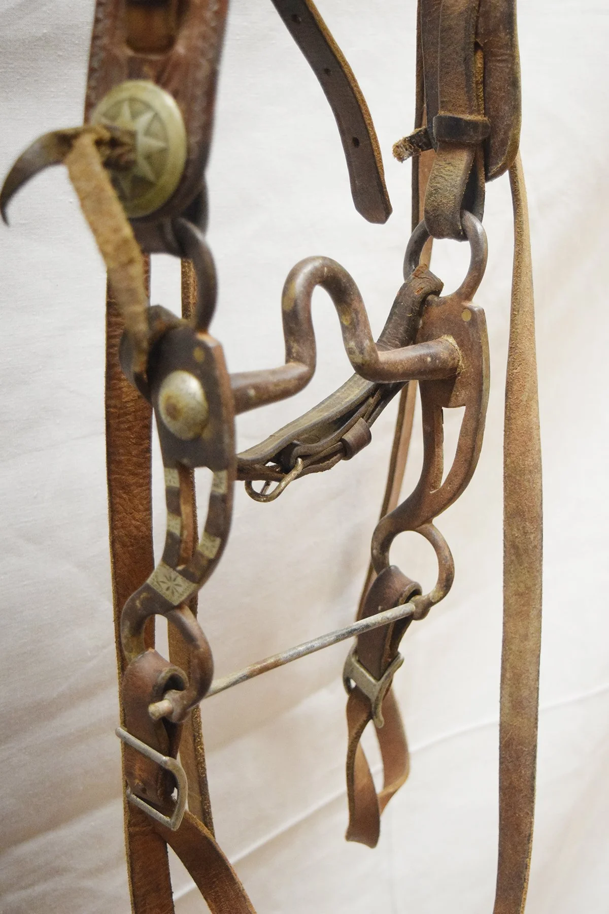 Cannon City Prison nickle silver inlaid w/cutout grazing bit, nice condition
