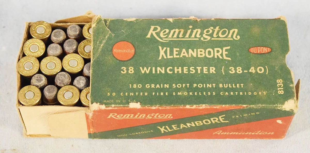 Remington Kleanbore 38 Winchester (.38-40) ammo, 180 grain, soft point, 40 rounds