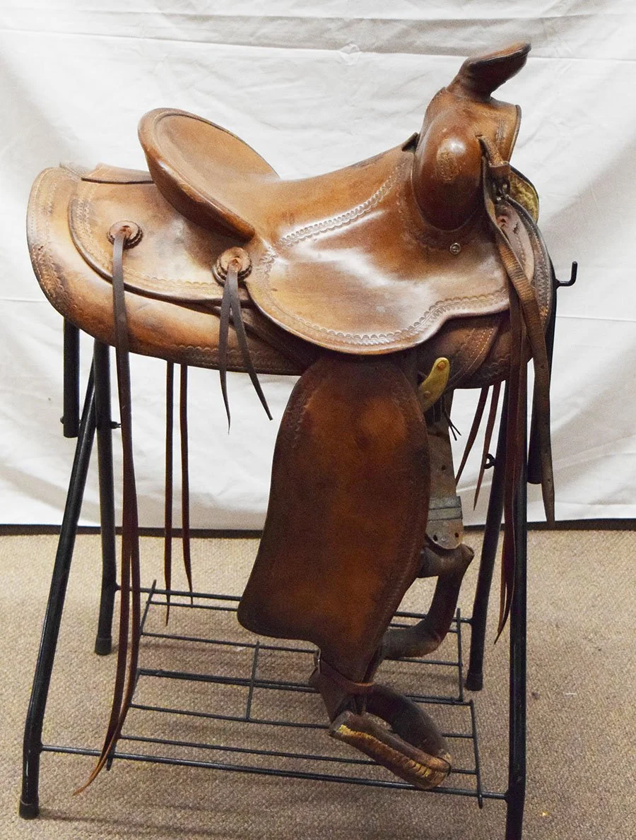Victor Ario, Great Falls, MT, 14" western saddle, single rigged
