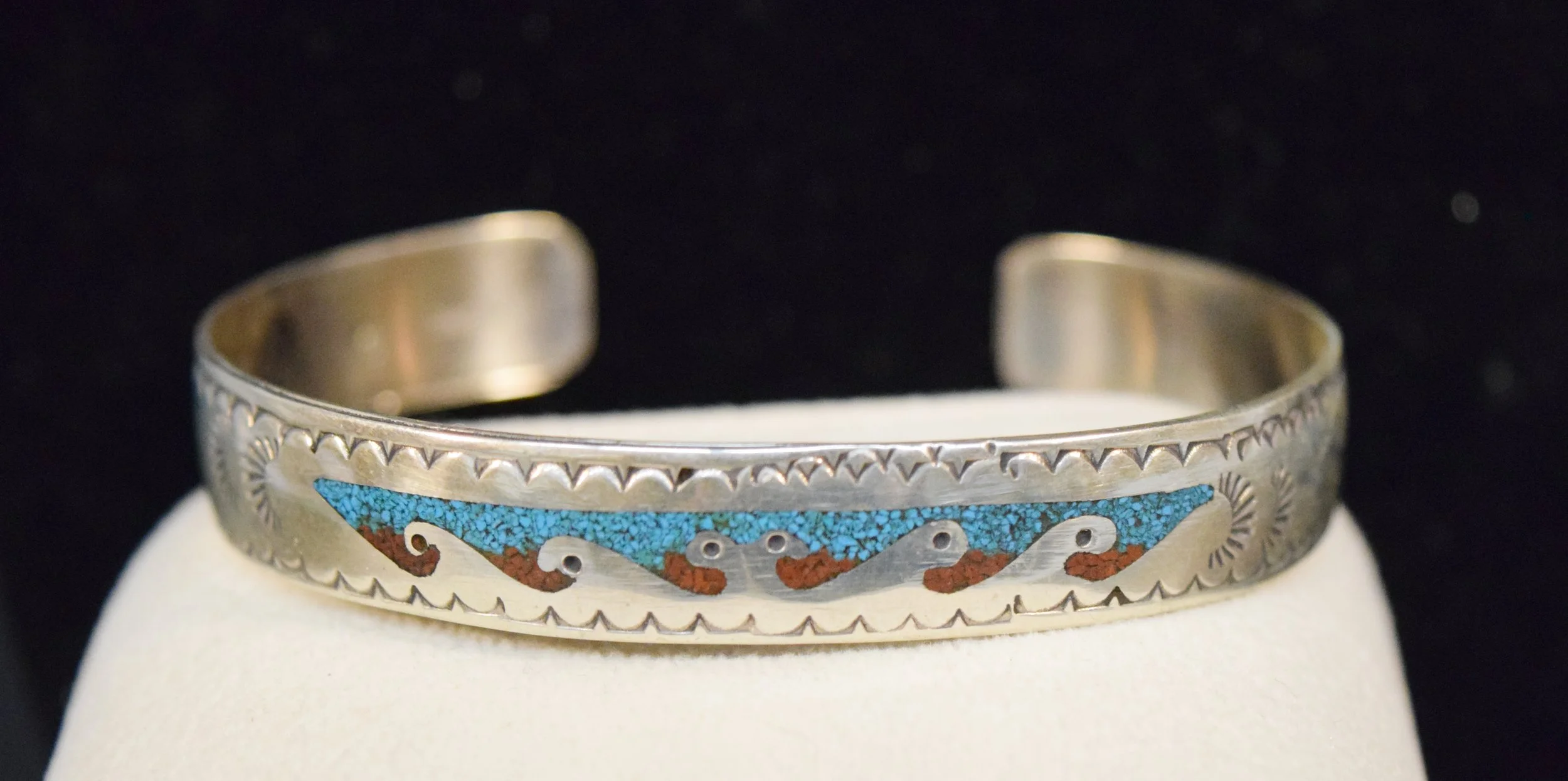 Turquoise & silver bracelet