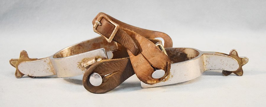 Crockett bronc spurs