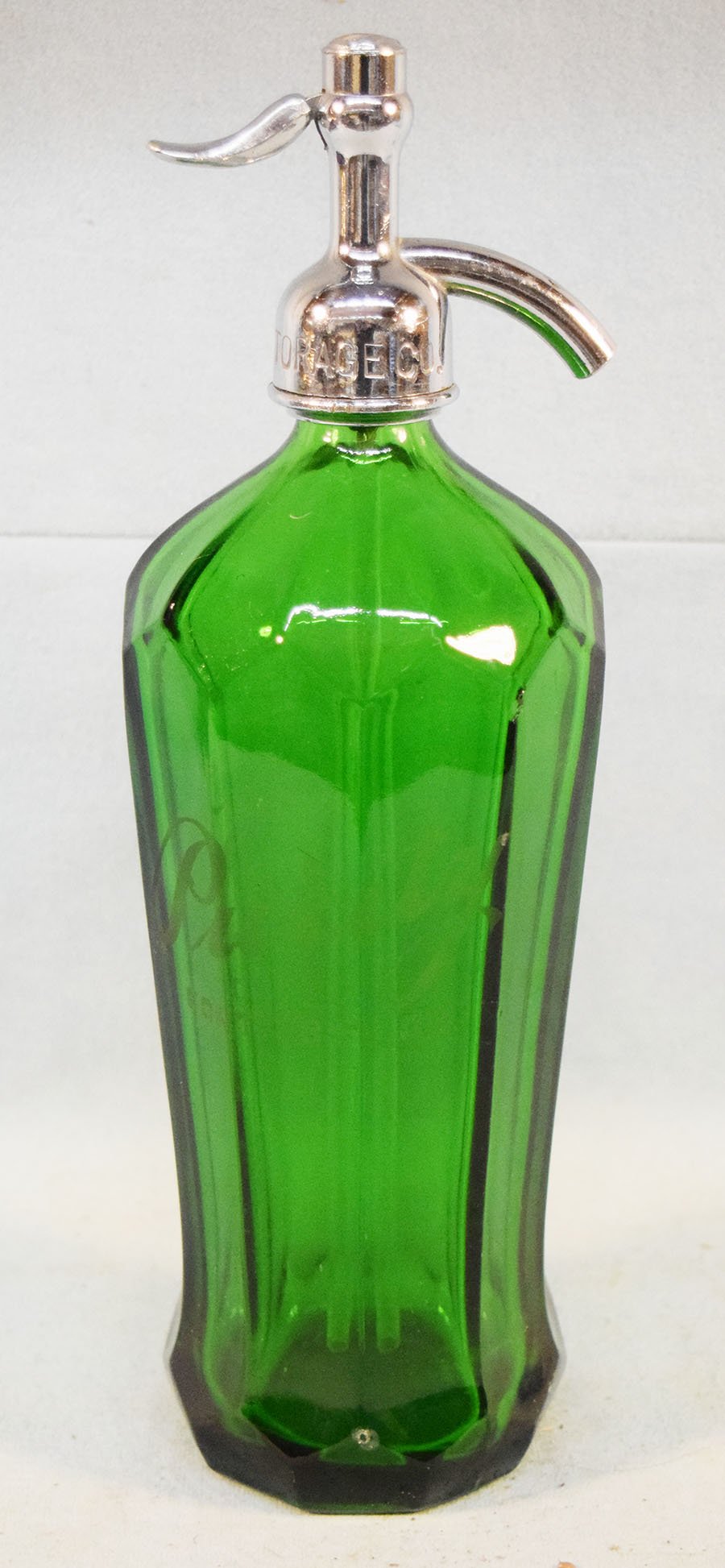 Purity spritzer bottle, 28 oz., 13" tall, stamped Park Ice & Storage Co. on the lid
