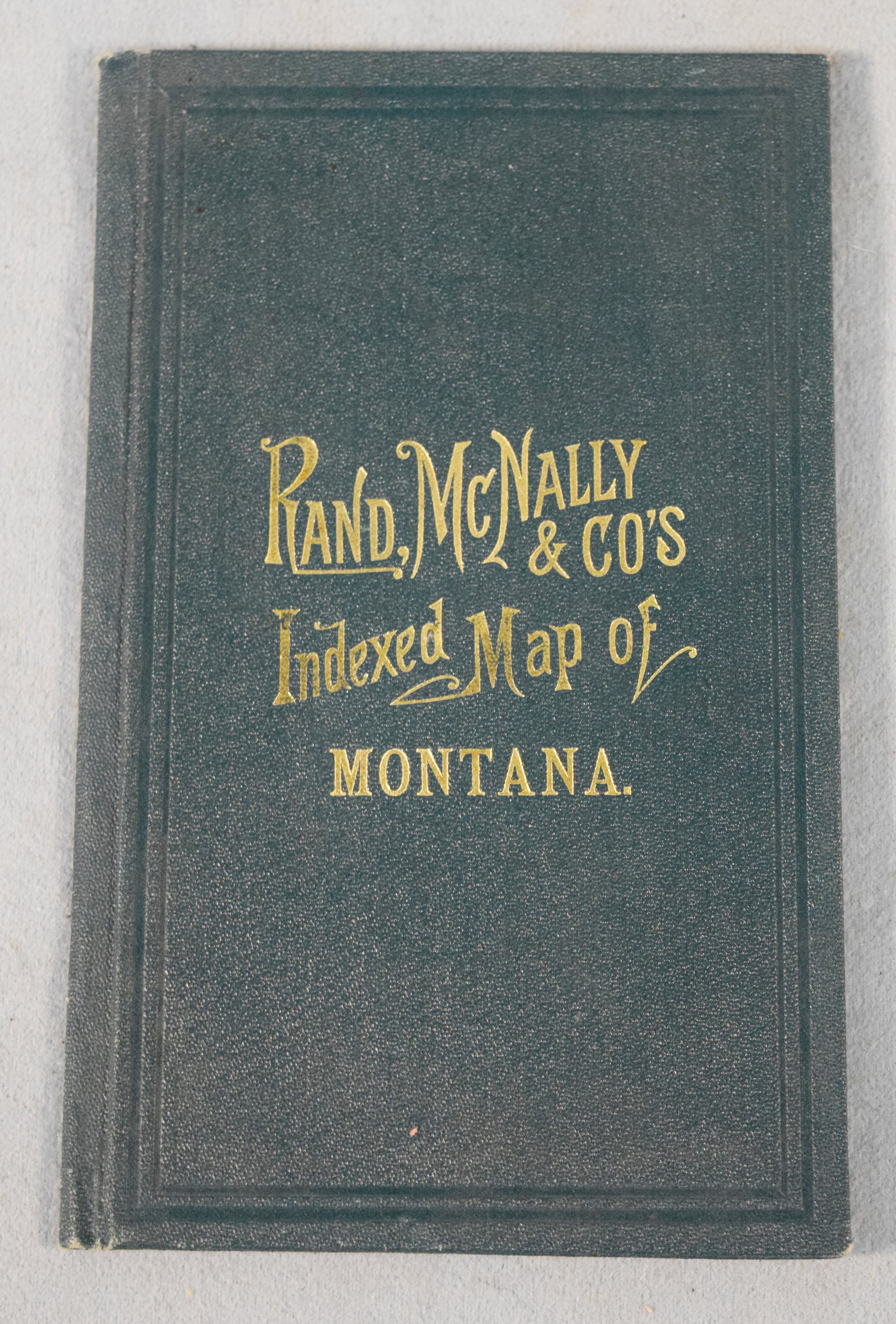 MT Rand McNally Map, ©1883 or 1888 (last number is hard to read), detailed state info with fold out map