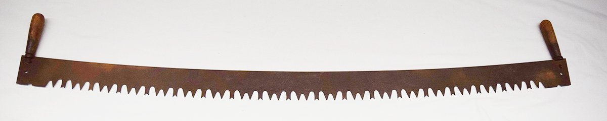 Vintage two man cross cut saw, 30"
