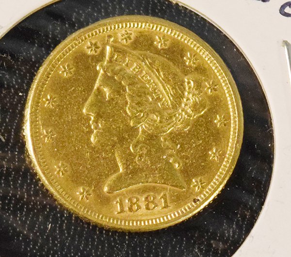 1881 $5 Coronet