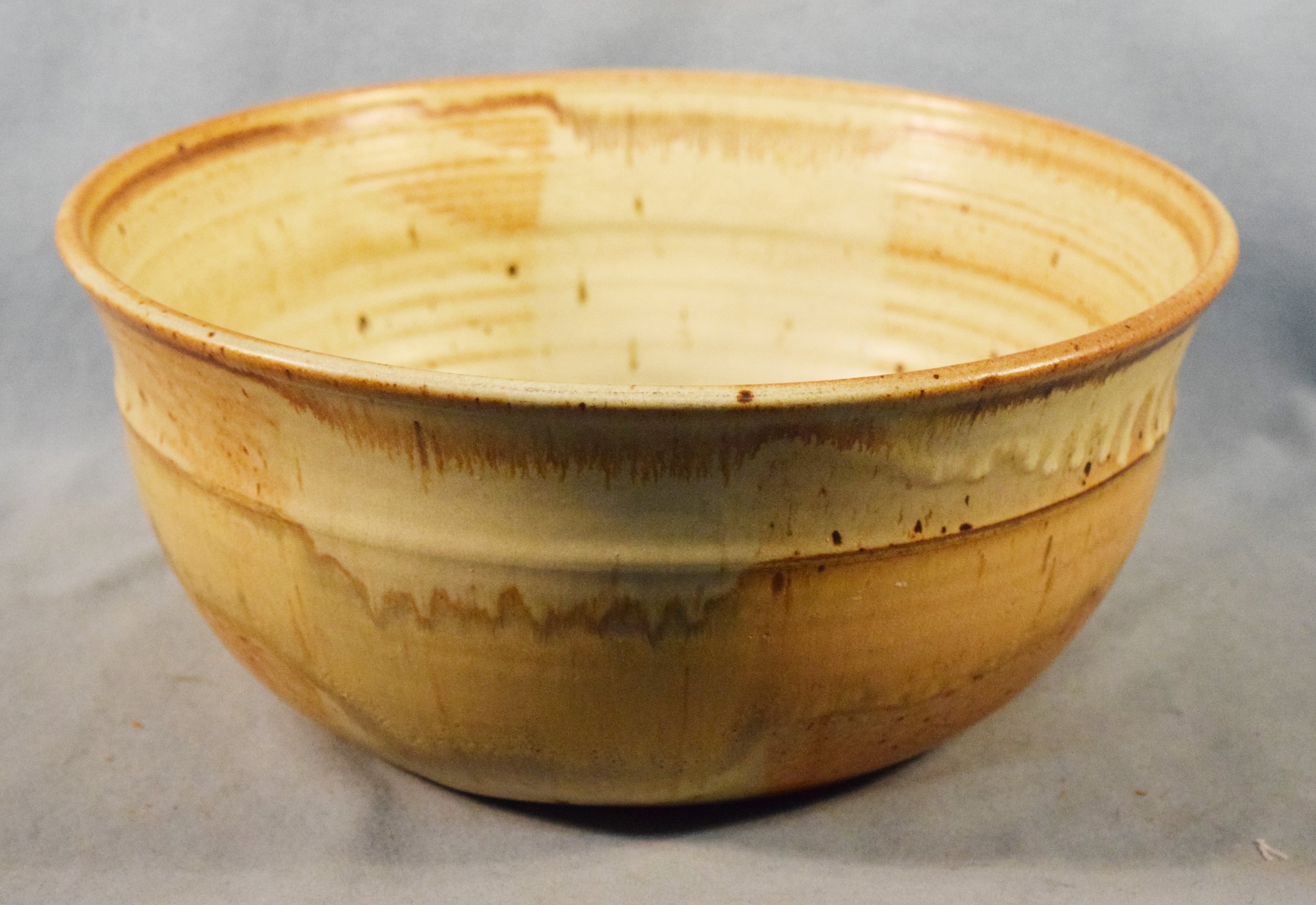 Markle, Robert, pottery bowl, 13" diameter, 6" deep, 1978