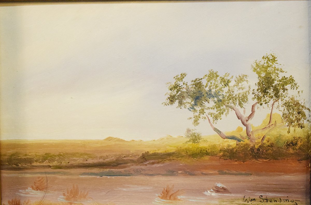 Standing, William, oil on canvas, The Prairie, 5" x 7½", framed, signed lower right