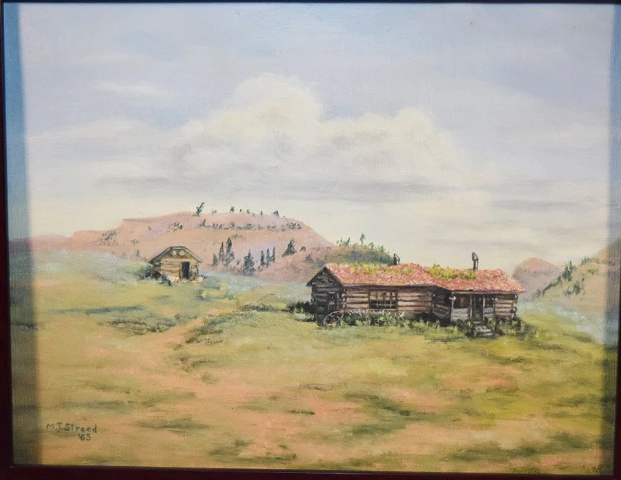 Streed, Maxine, oil on canvas, 14" x 18", framed, signed lower left, 1965
