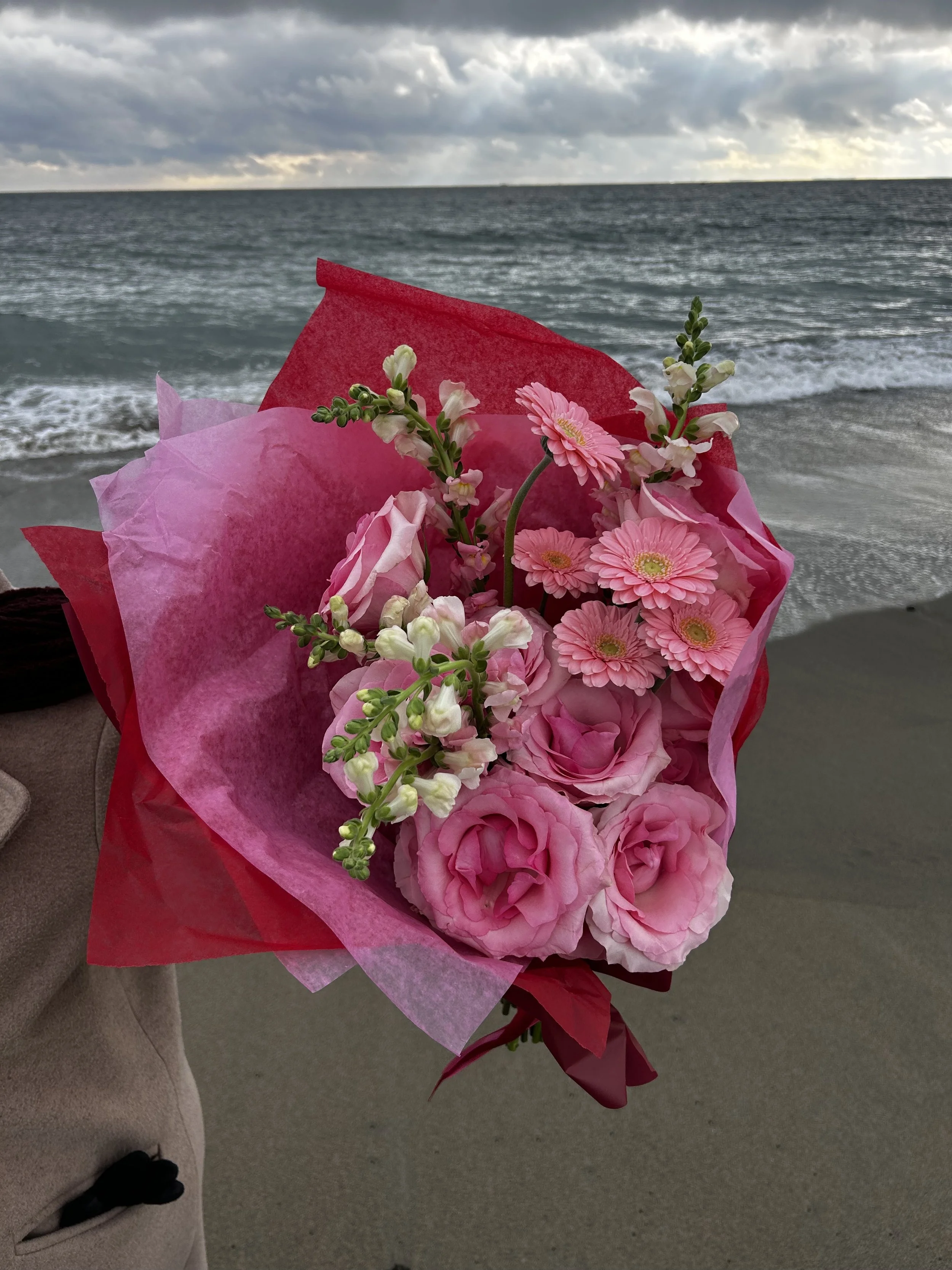 Big Pink - one dozen pink roses