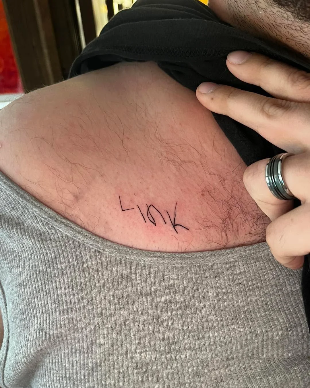 Handwriting tattoos are always so special, especially when they are created by your children!