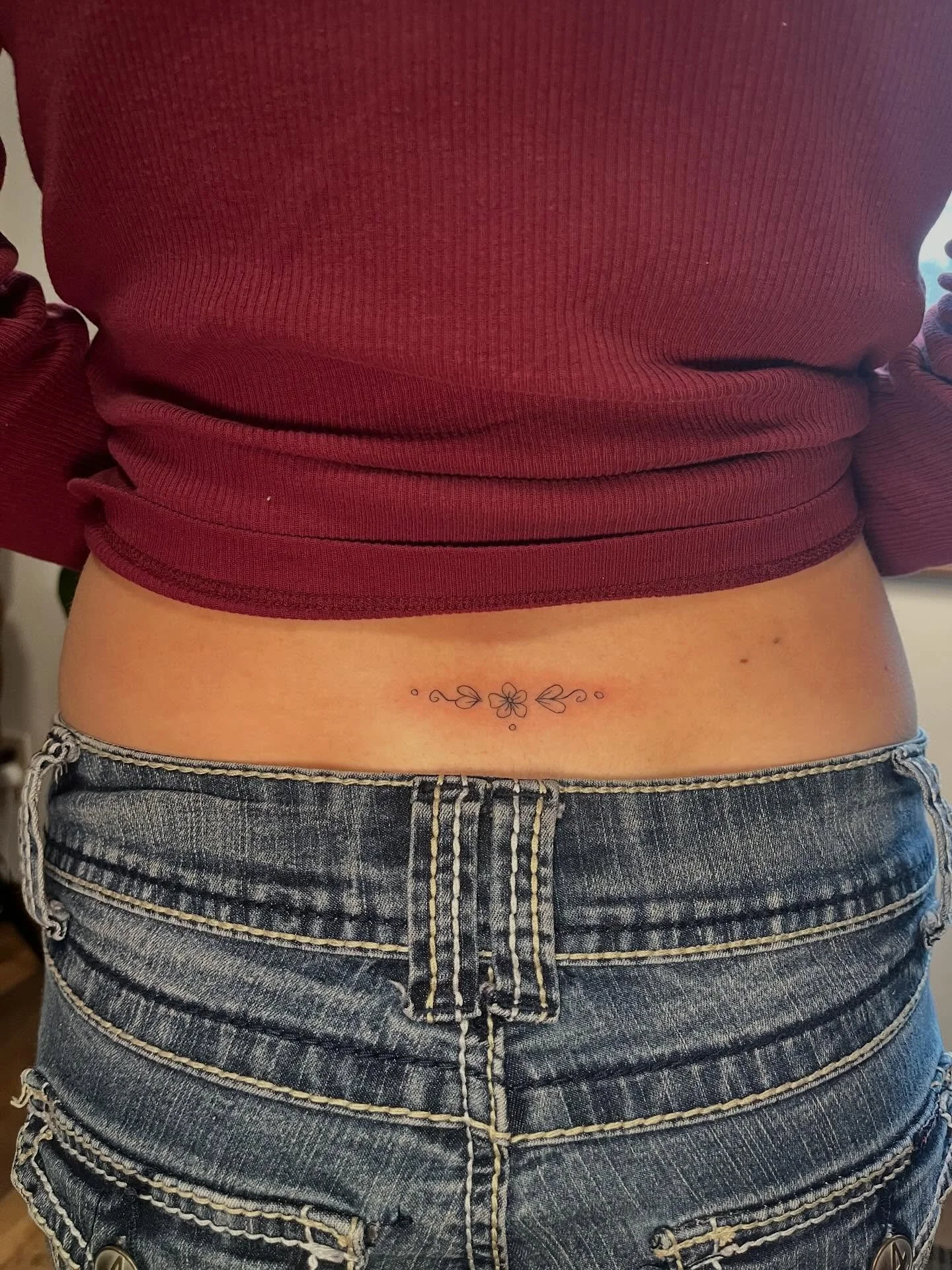 How cute is this little lower back piece!?
