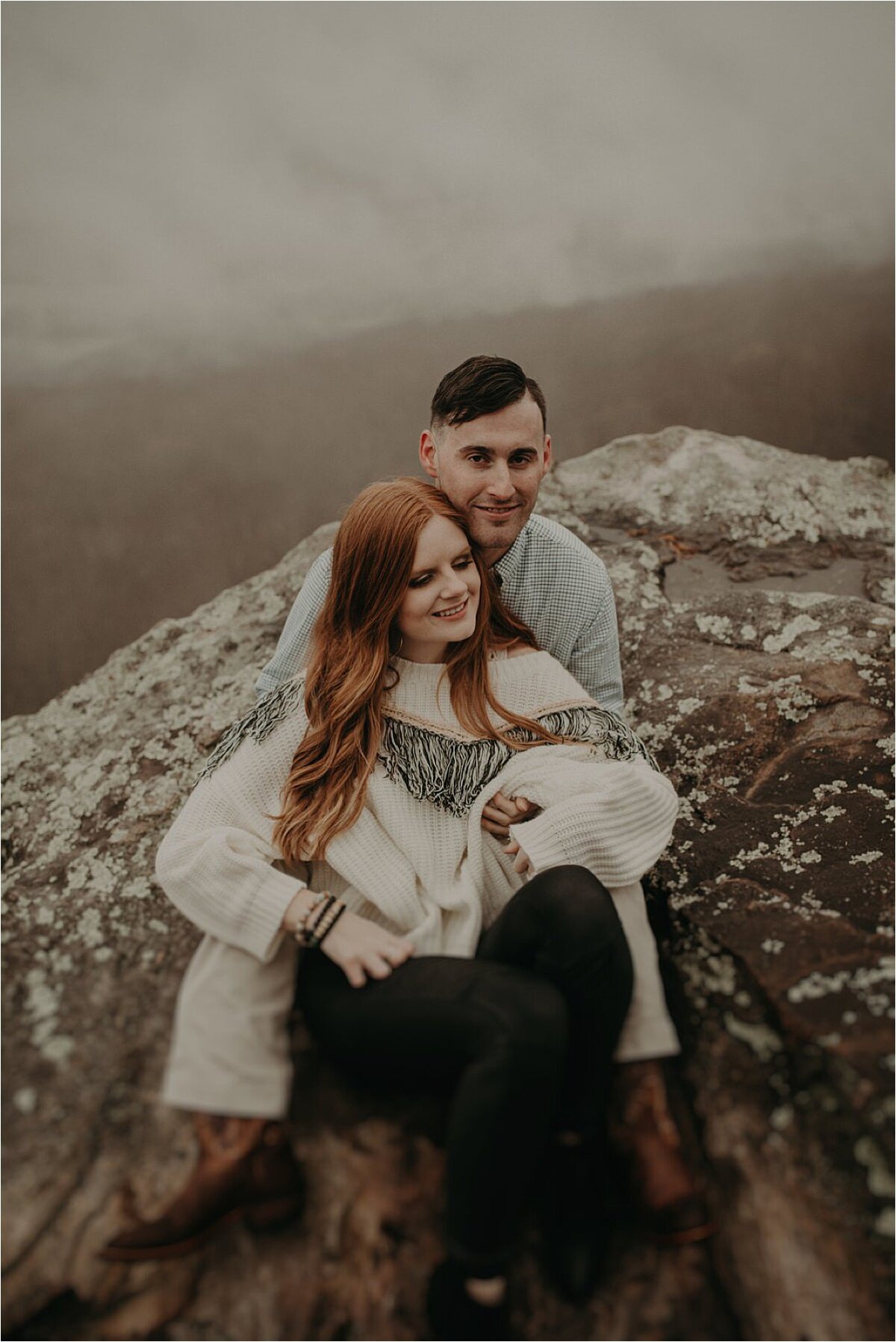 engagement session in tennessee hills by chattanooga wedding photographer