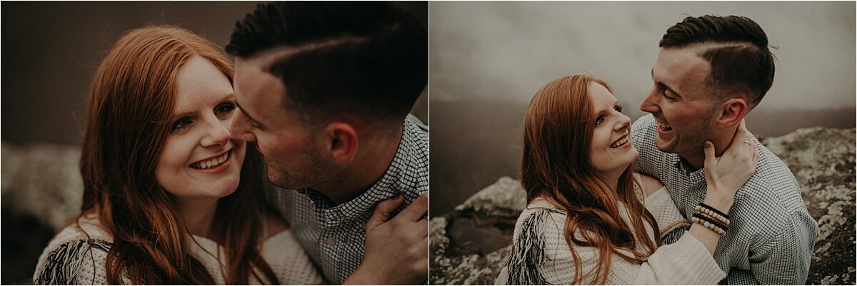 engagement session in tennessee hills by chattanooga wedding photographer