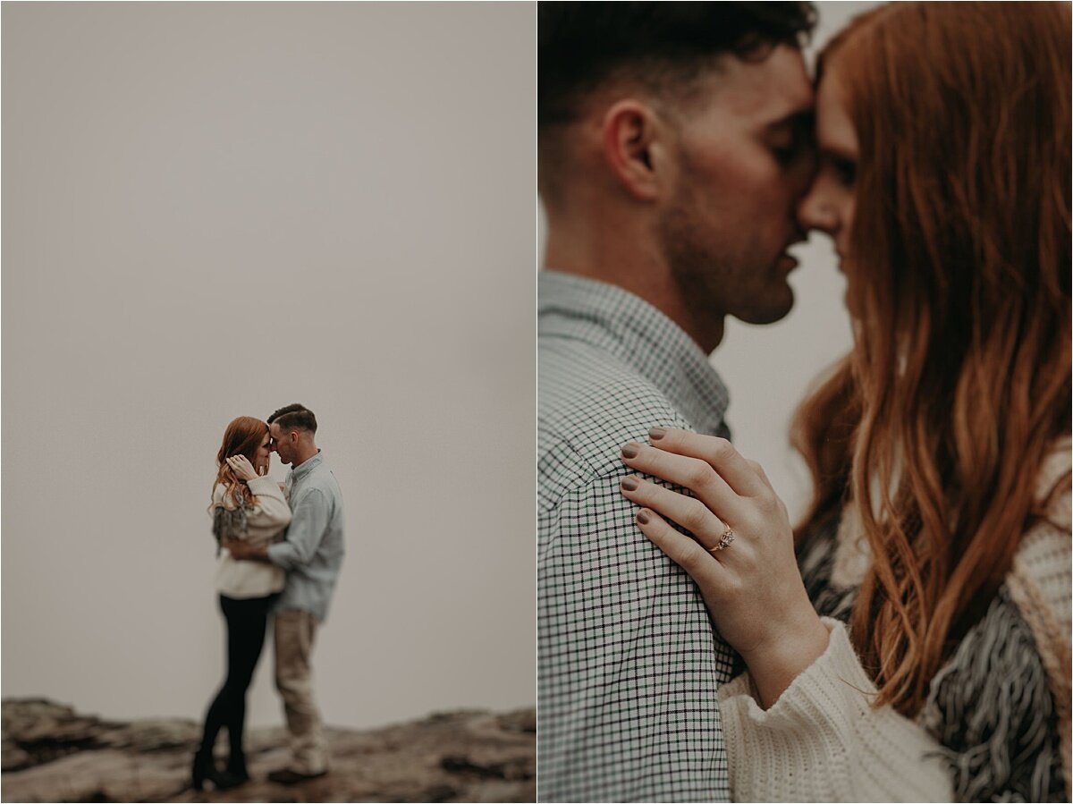 engagement session in tennessee hills by chattanooga wedding photographer