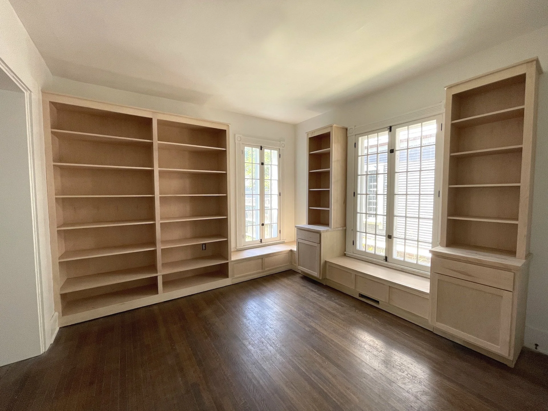 Office Shelves with Benches