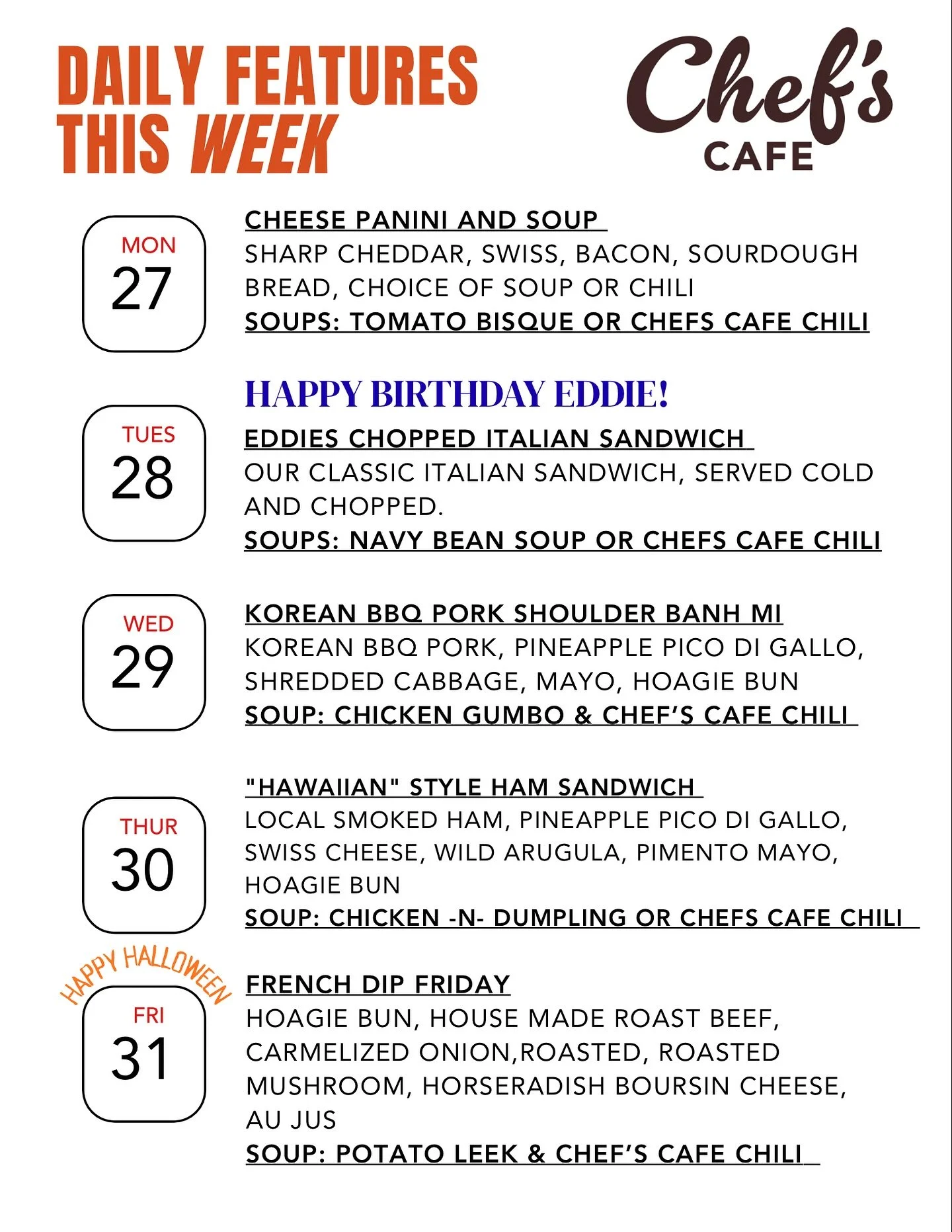 October has FLOWN by! Great news is we have some great Features this week 😁