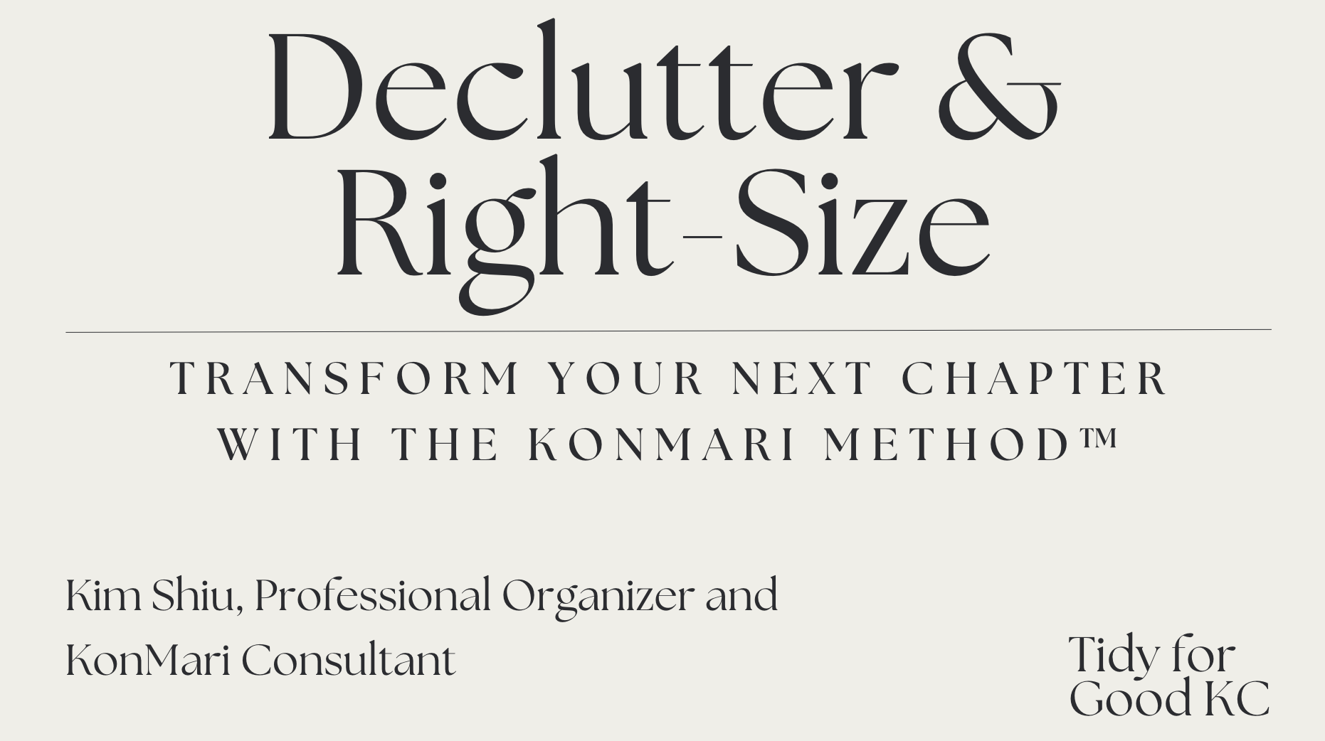 Lunch and Learn: How Decluttering Can Spark Joy