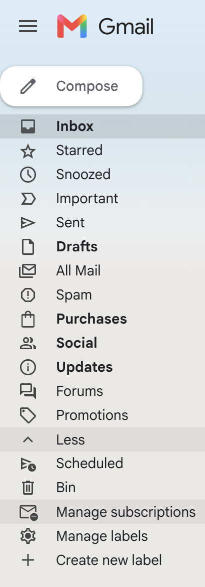 Gmail See Subscriptions Digital File Organizing Emails